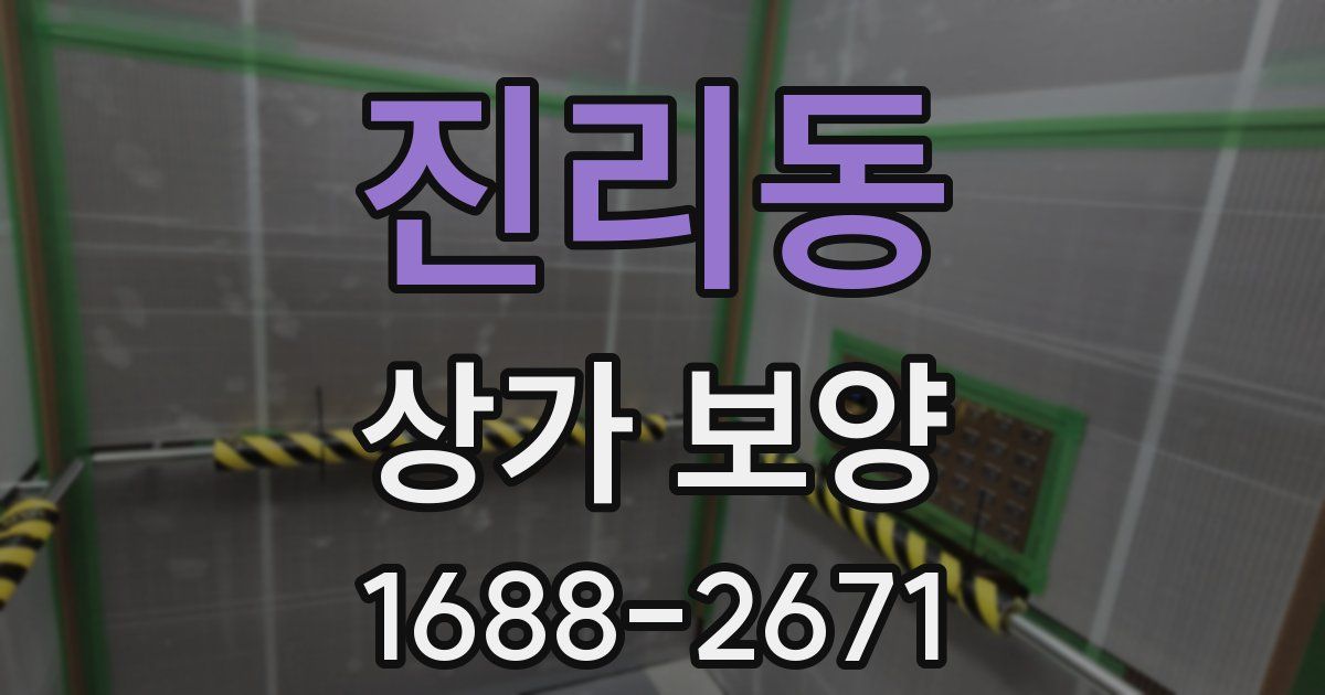 진리동 상가 보양
