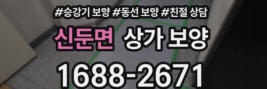 신둔면 상가 보양
