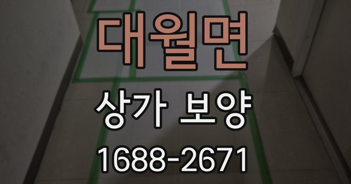 대월면 상가 보양