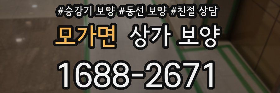 모가면 상가 보양