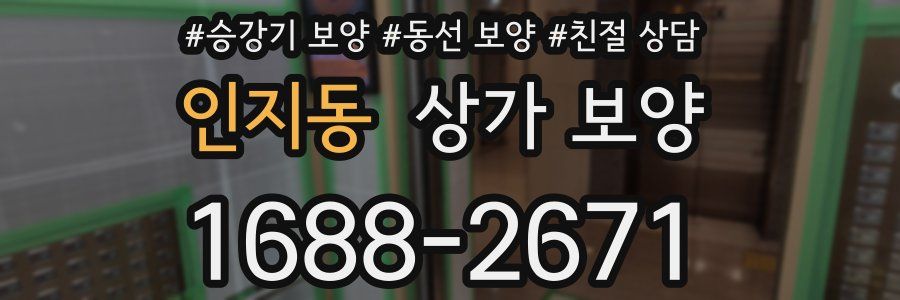 인지동 상가 보양