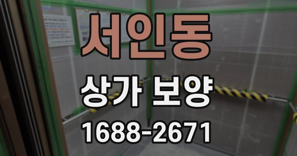 서인동 상가 보양