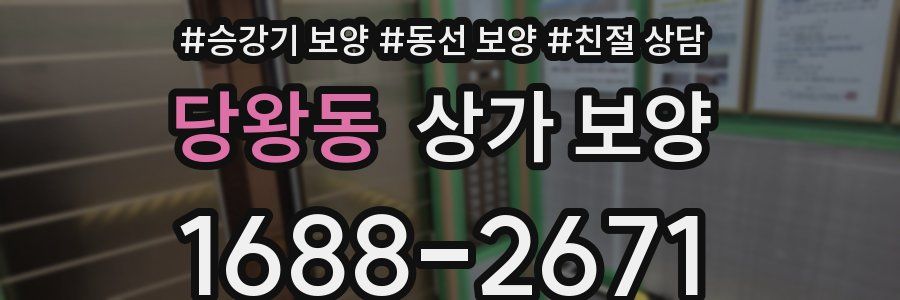 당왕동 상가 보양