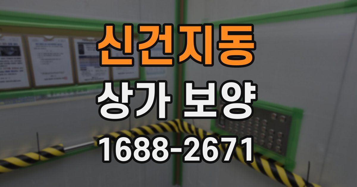 신건지동 상가 보양