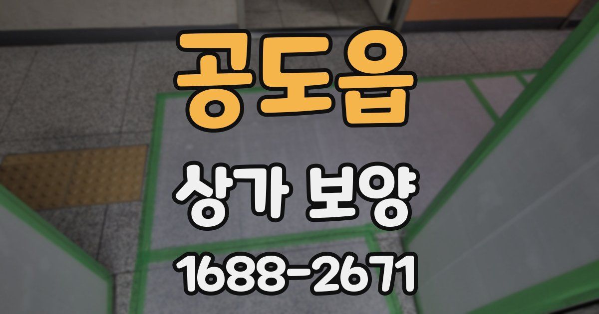 공도읍 상가 보양