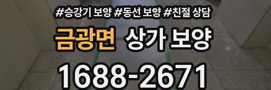 금광면 상가 보양