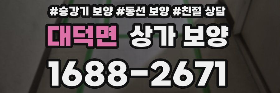 대덕면 상가 보양