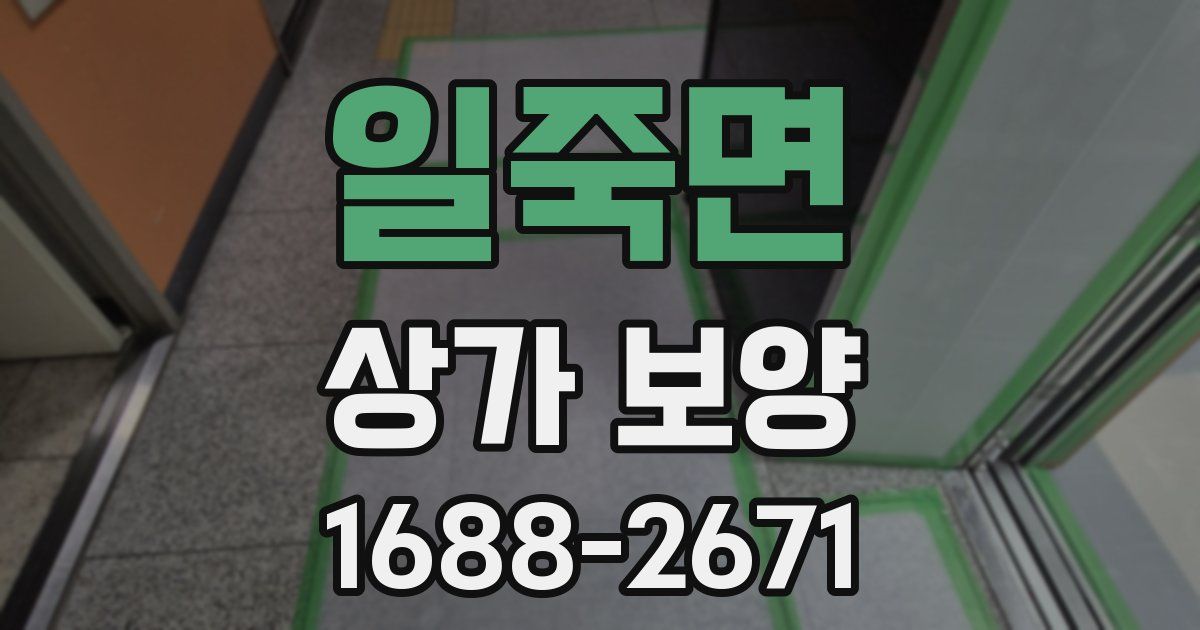 일죽면 상가 보양