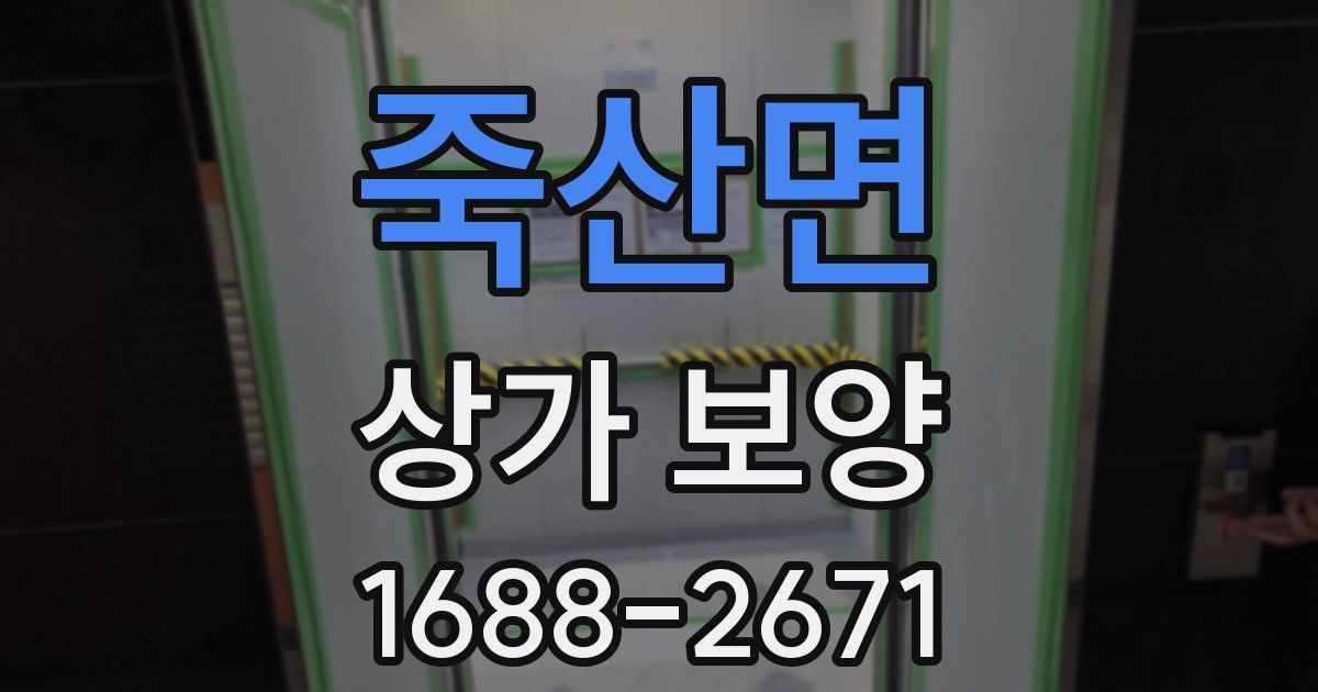죽산면 상가 보양