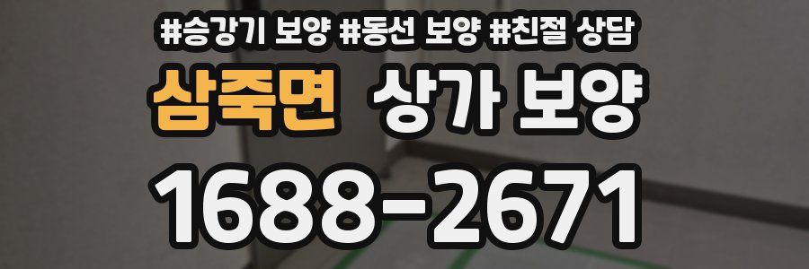 삼죽면 상가 보양