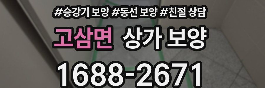 고삼면 상가 보양