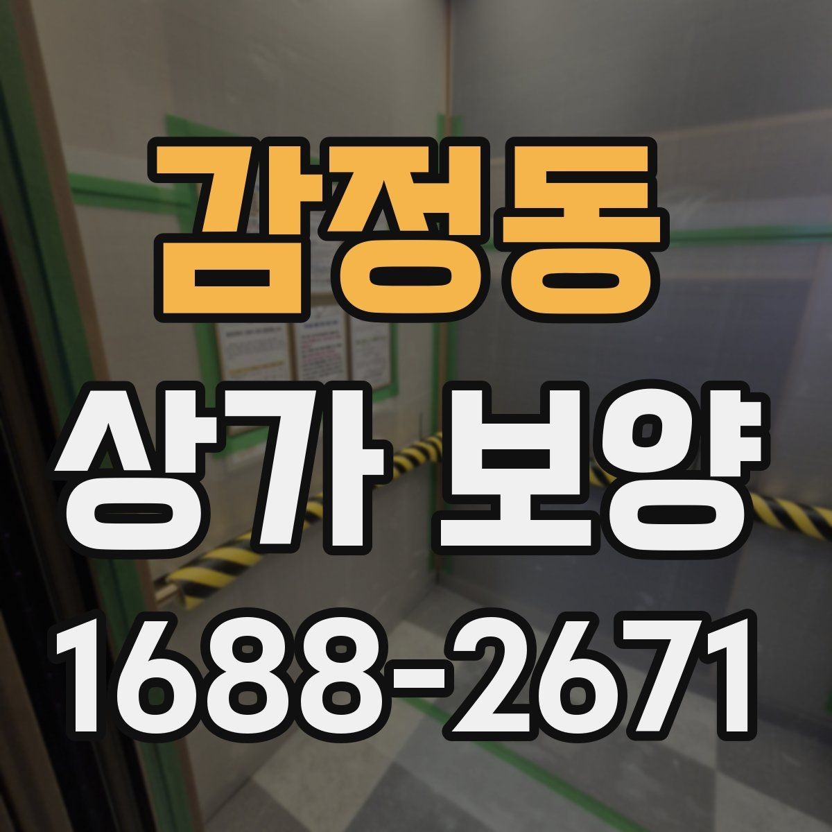 감정동 상가 보양 비용과 진행 순서