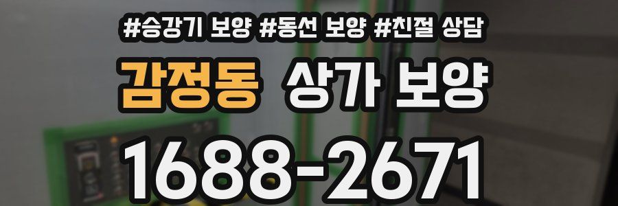 감정동 상가 보양