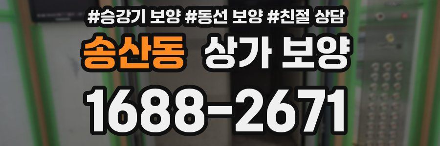 송산동 상가 보양