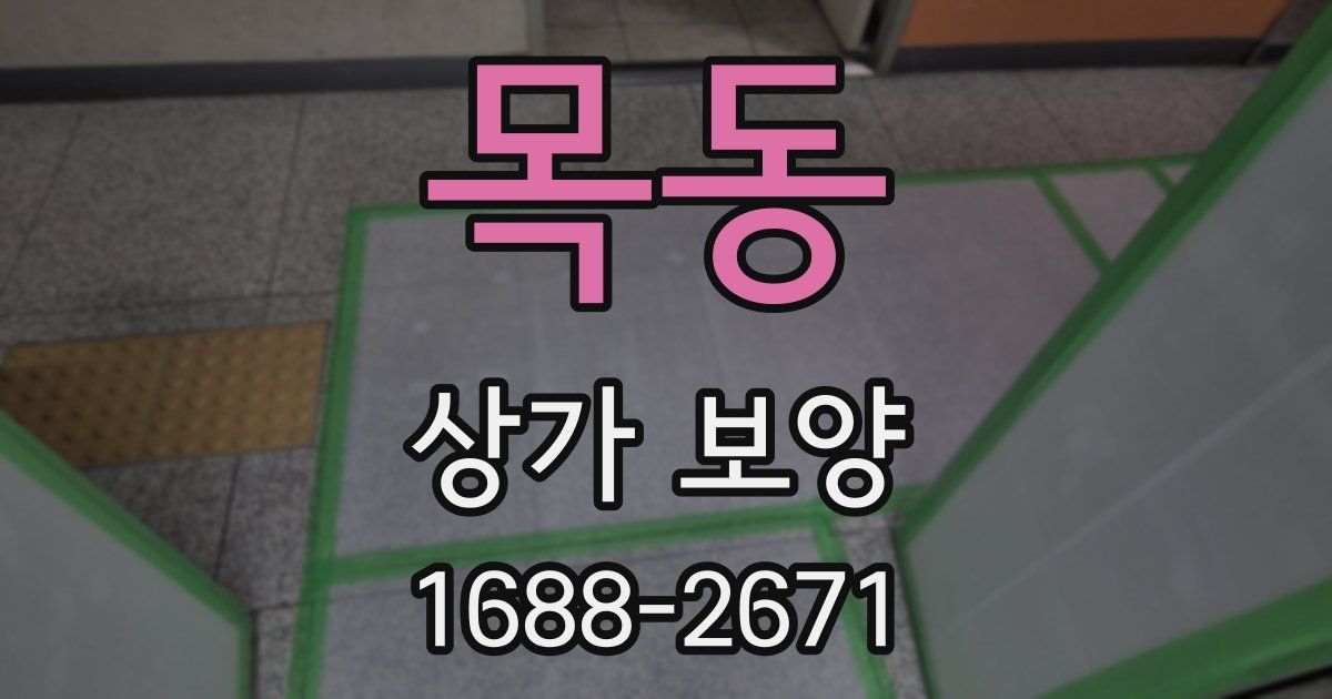 목동 상가 보양