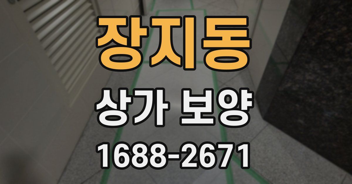 장지동 상가 보양