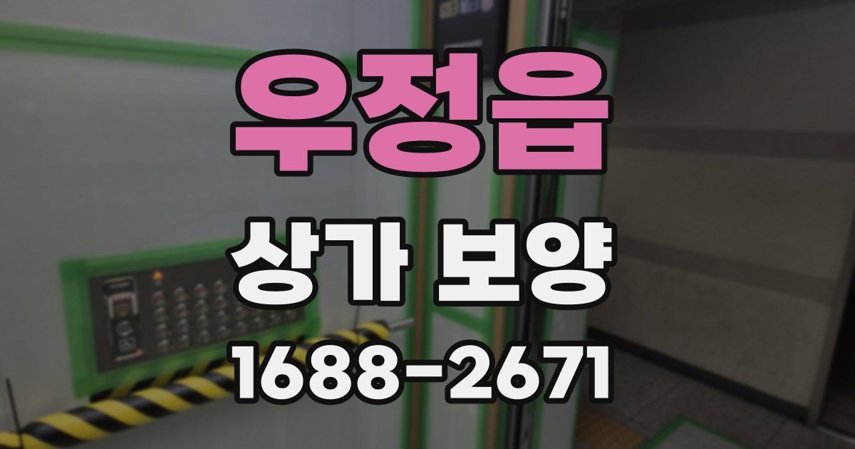 우정읍 상가 보양