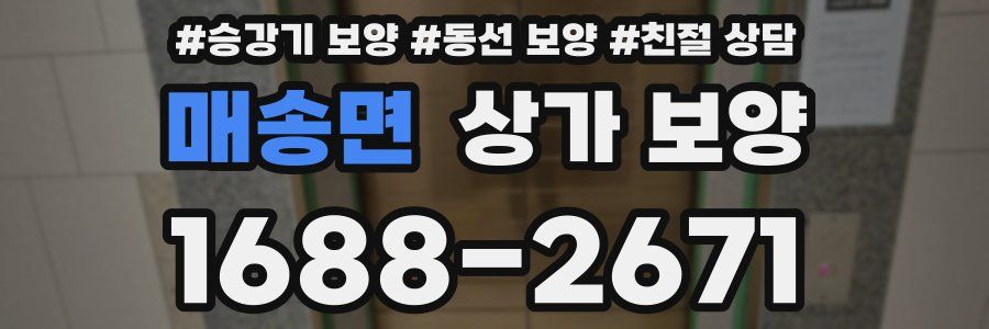 매송면 상가 보양