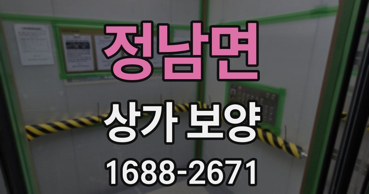 정남면 상가 보양