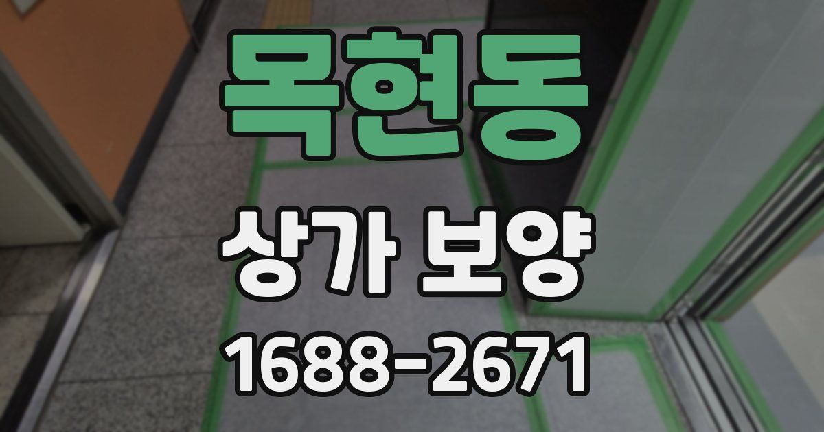 목현동 상가 보양