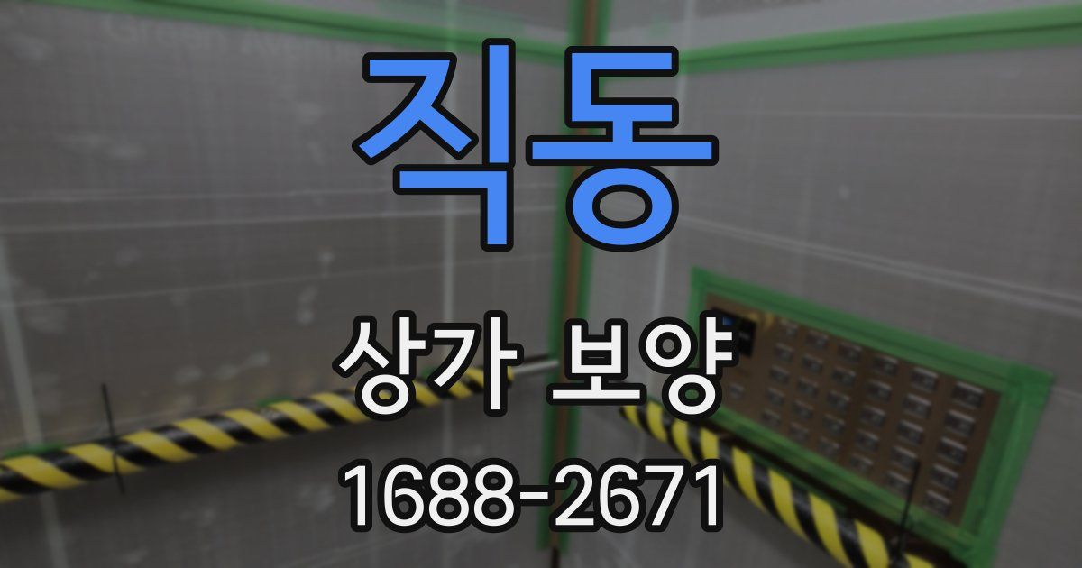 직동 상가 보양