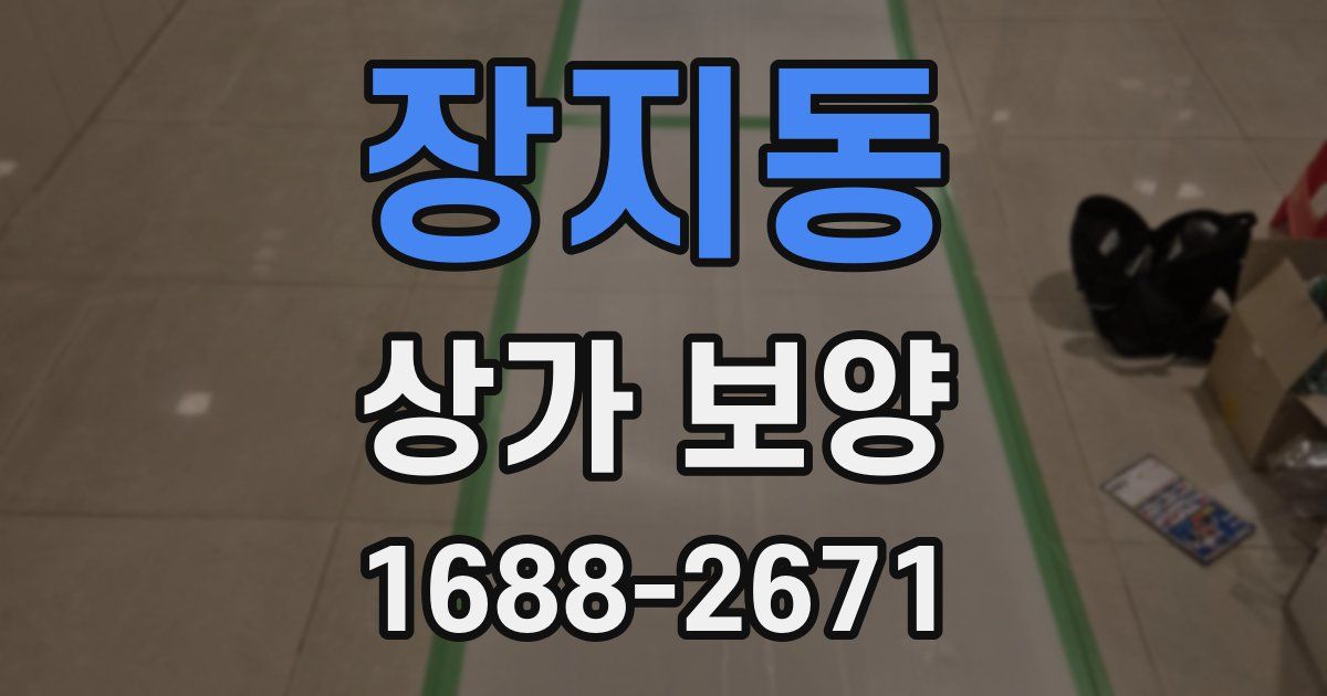 장지동 상가 보양
