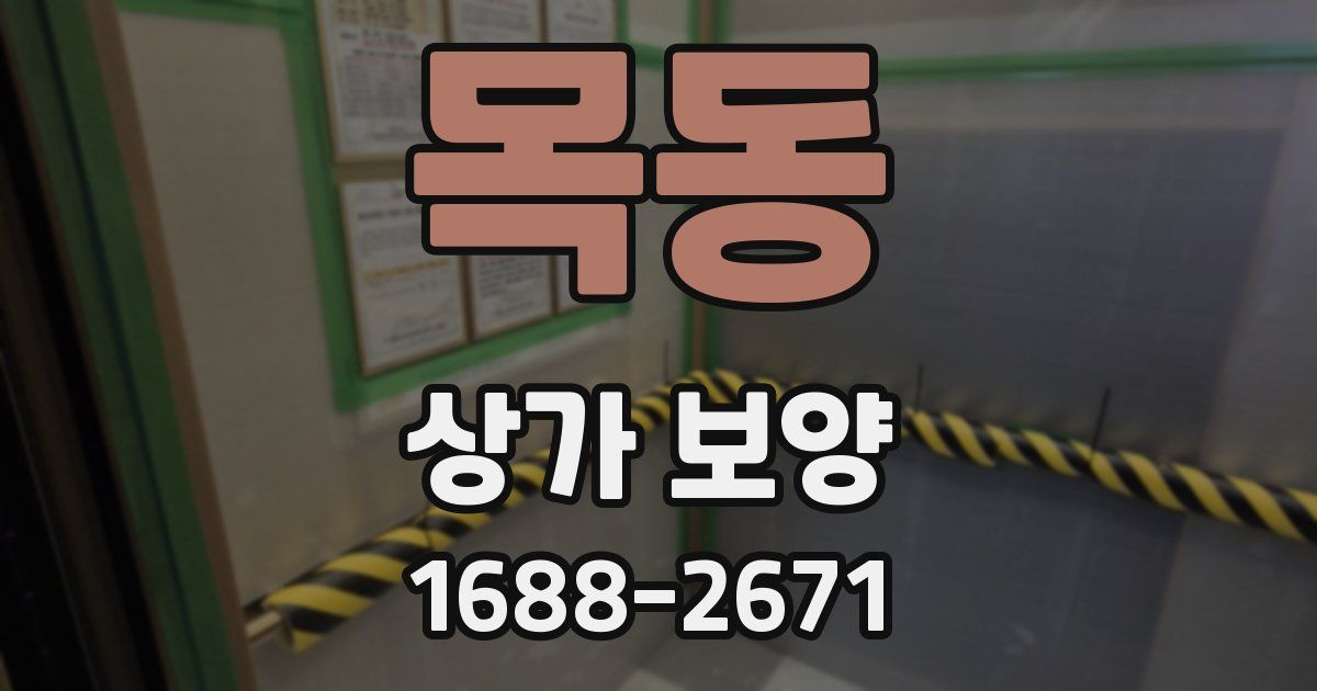 목동 상가 보양