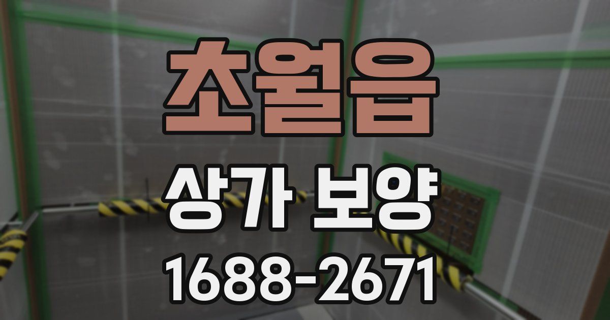 초월읍 상가 보양