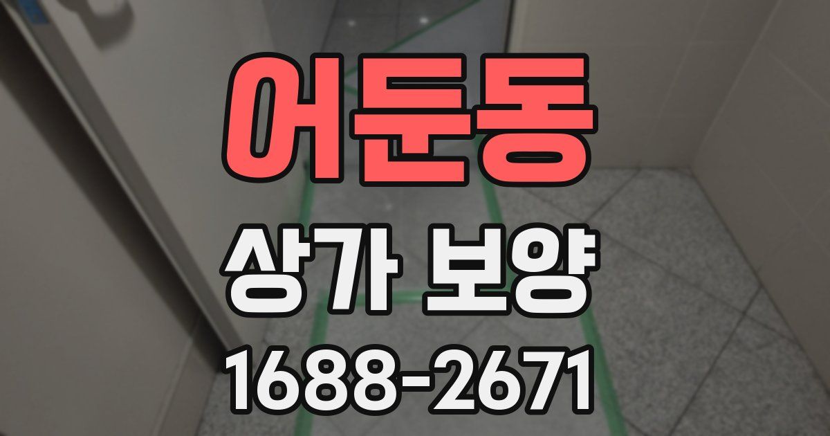 어둔동 상가 보양