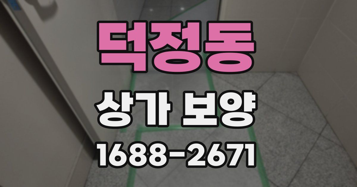 덕정동 상가 보양