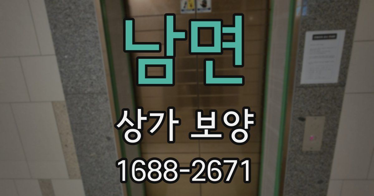 남면 상가 보양