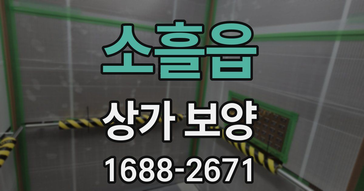 소흘읍 상가 보양