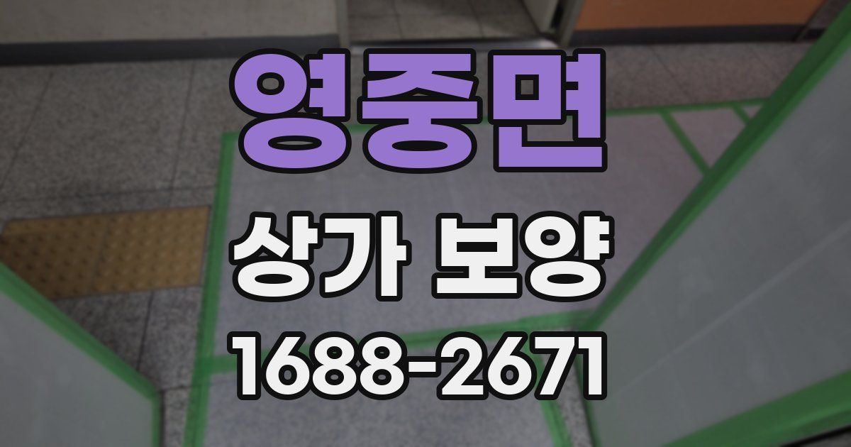 영중면 상가 보양