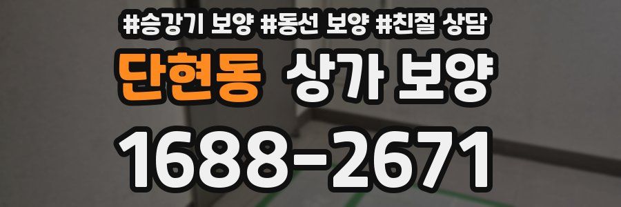 단현동 상가 보양