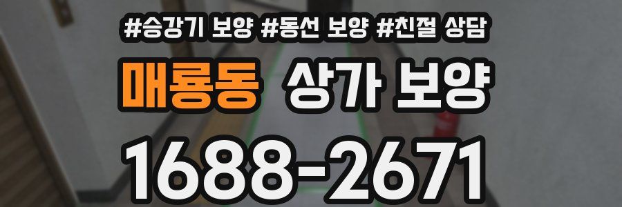 매룡동 상가 보양