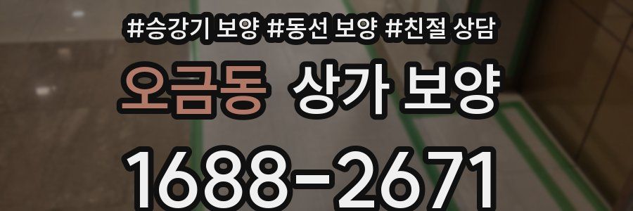 오금동 상가 보양