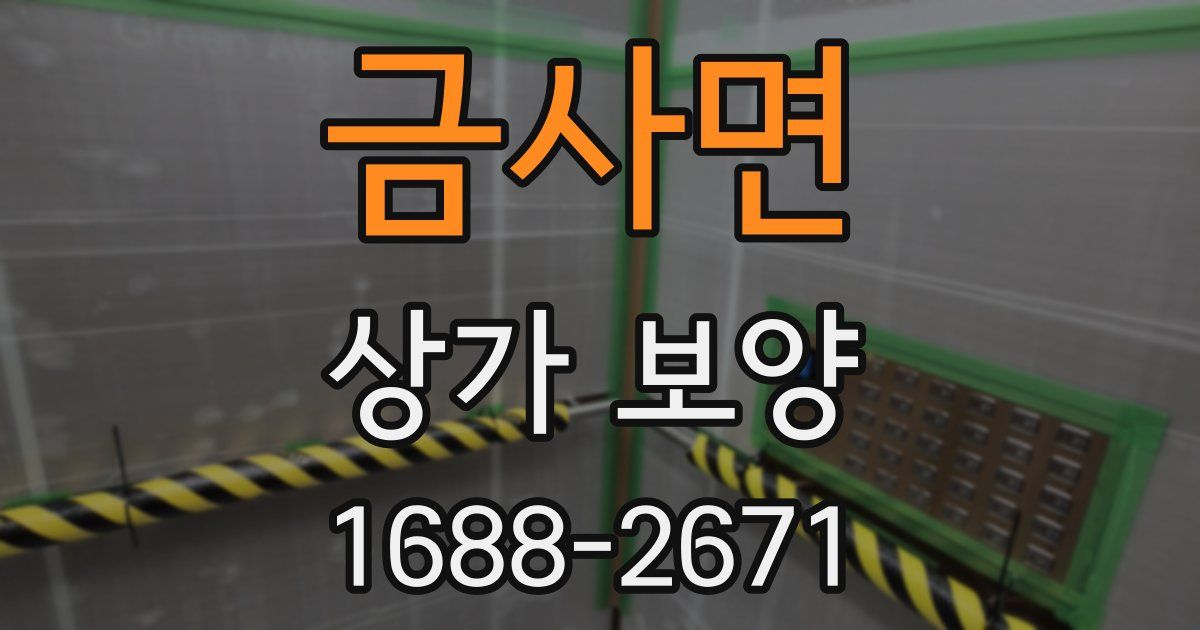 금사면 상가 보양