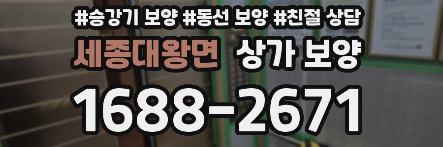 세종대왕면 상가 보양