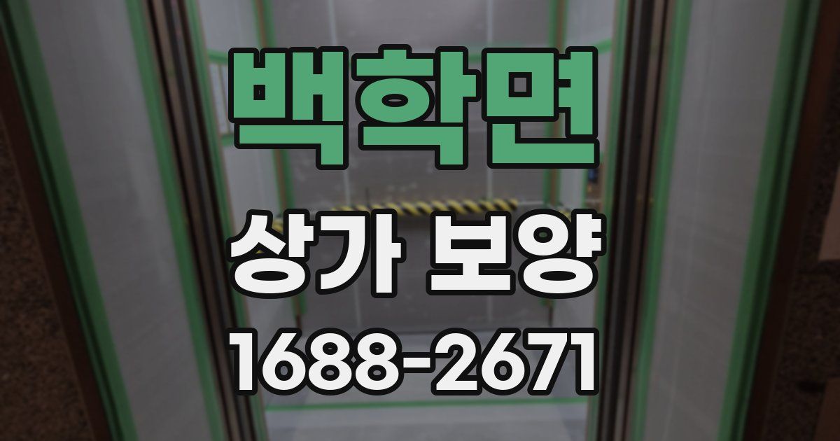 백학면 상가 보양
