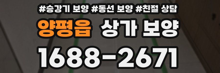 양평읍 상가 보양