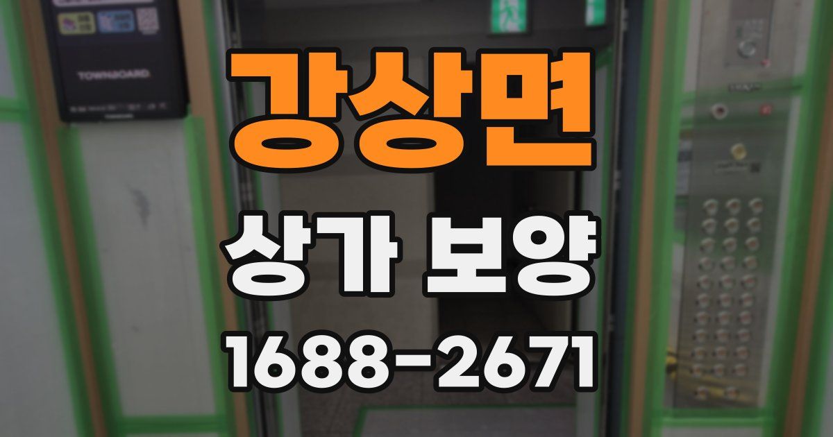 강상면 상가 보양