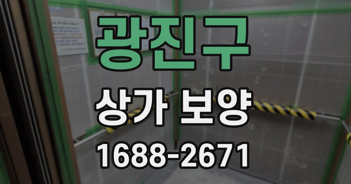 광진구 상가 보양