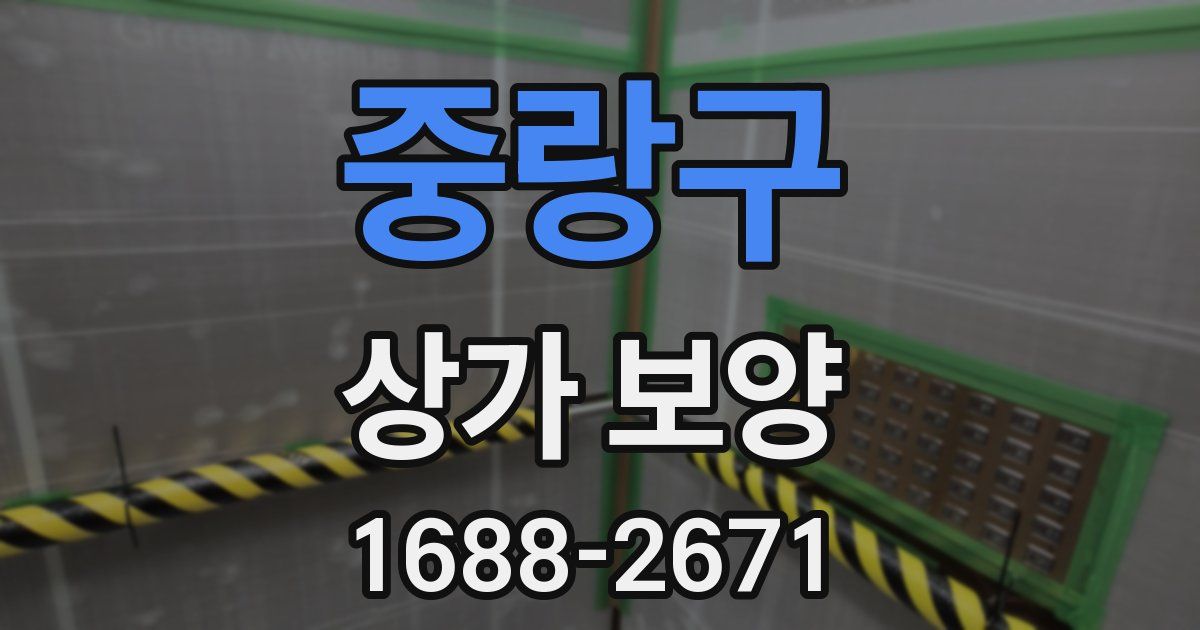 중랑구 상가 보양