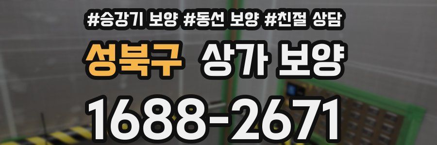 성북구 상가 보양