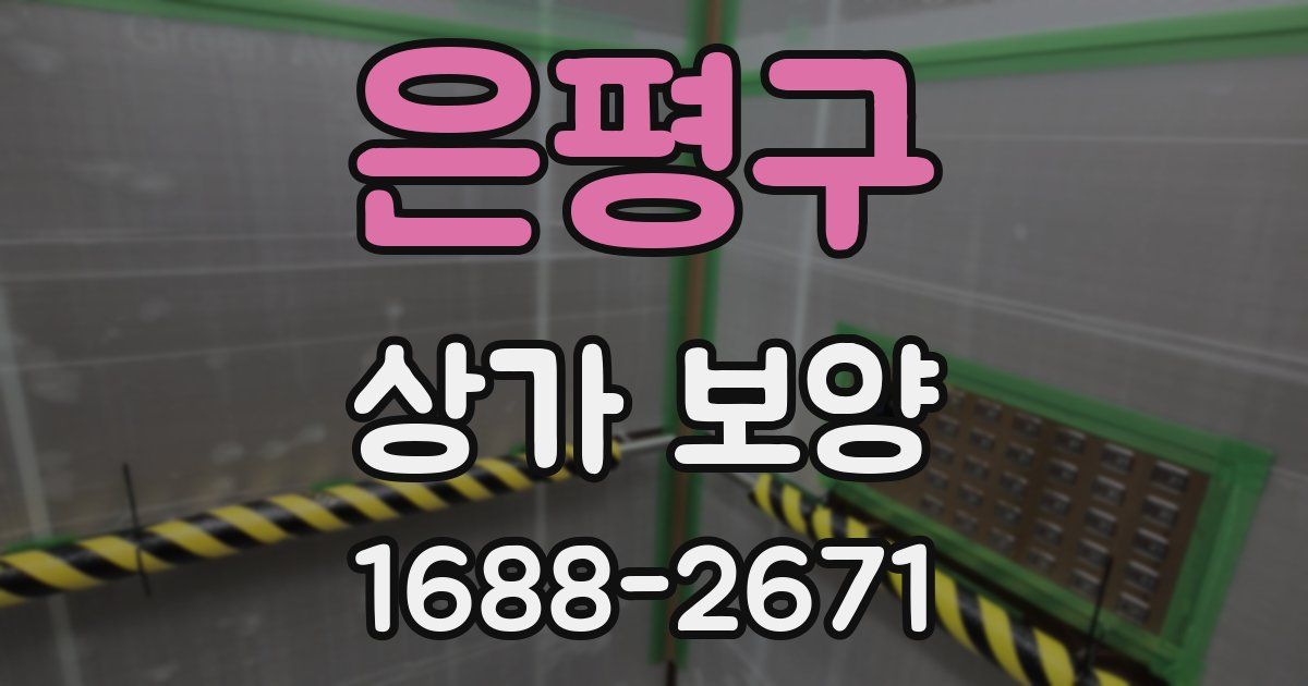 은평구 상가 보양