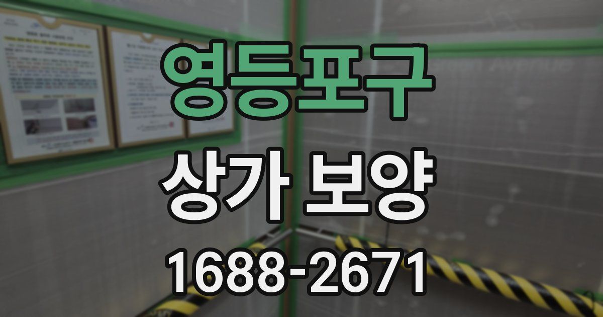 영등포구 상가 보양