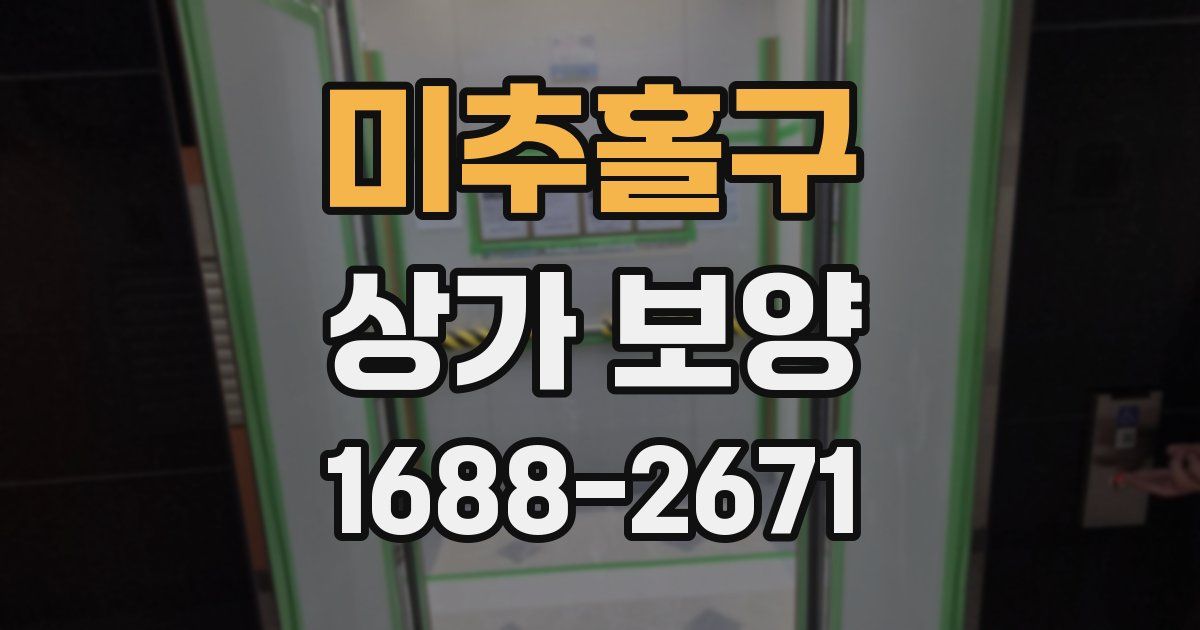미추홀구 상가 보양