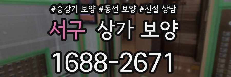 서구 상가 보양