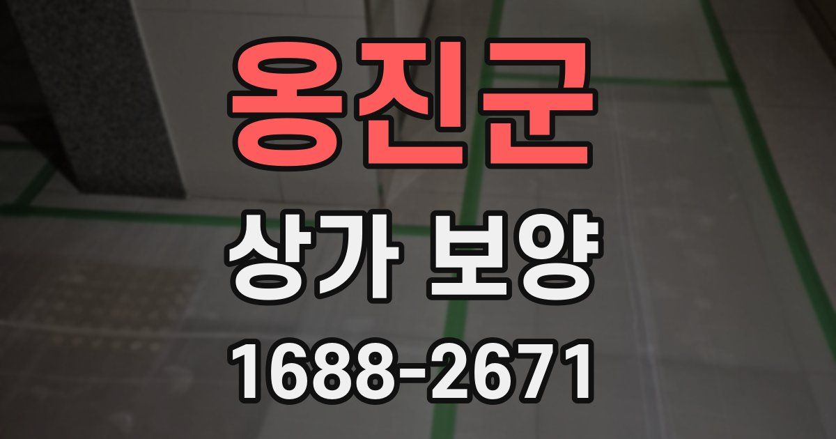 옹진군 상가 보양