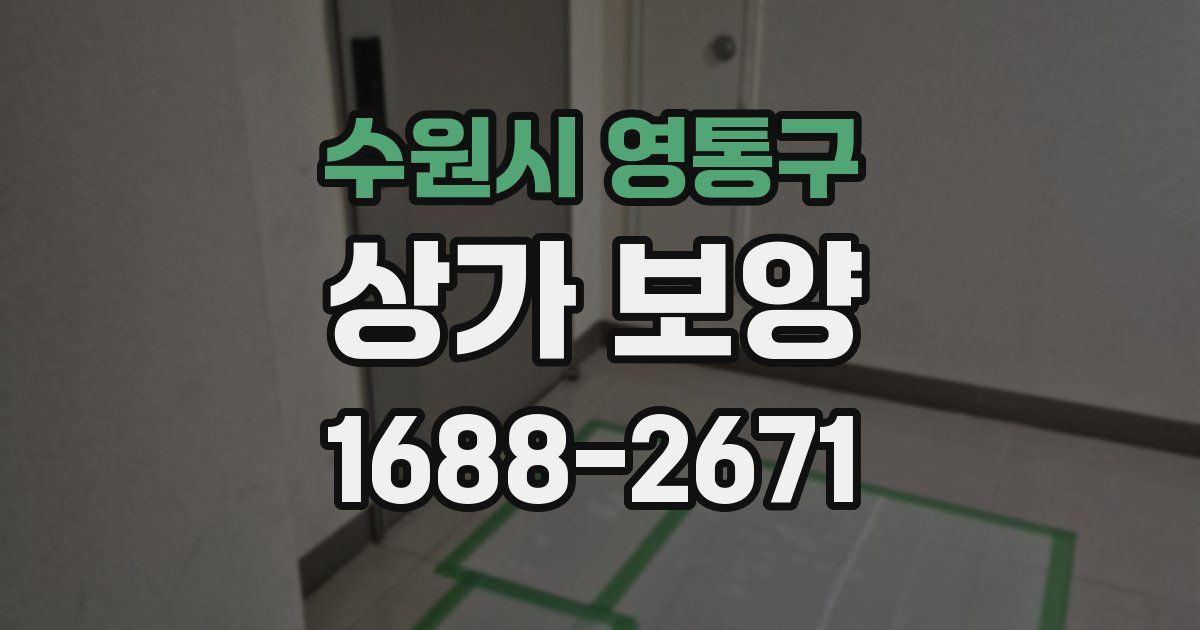 수원시 영통구 상가 보양